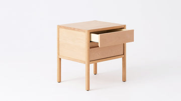 Monarch Double Drawer Nightstand – Oak – view 2