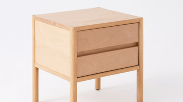 Monarch Double Drawer Nightstand – Oak – view 3