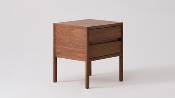 Monarch Double Drawer Nightstand – Walnut – view 2