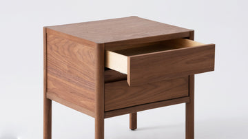 Monarch Double Drawer Nightstand – Walnut – view 4