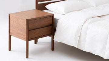 Monarch Double Drawer Nightstand – Walnut – view 5