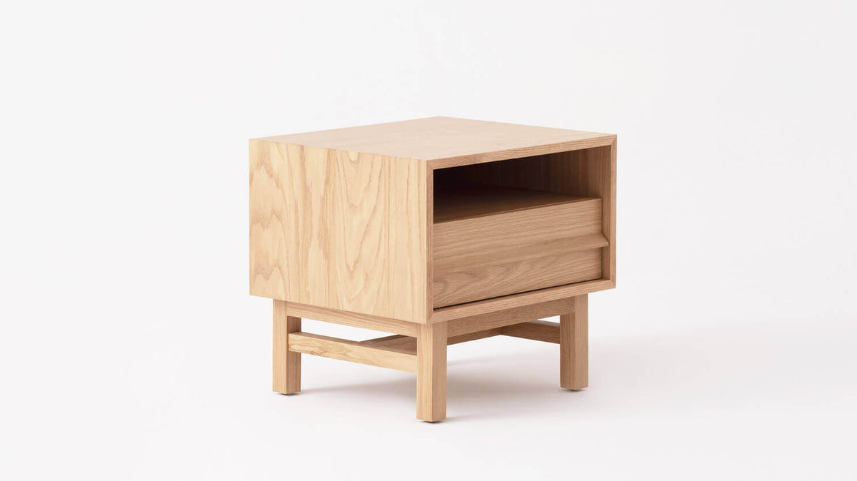 Marcel Open Shelf Nightstand – Oak – view 2