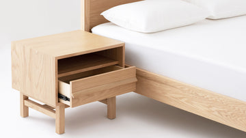 Marcel Open Shelf Nightstand – Oak – view 3