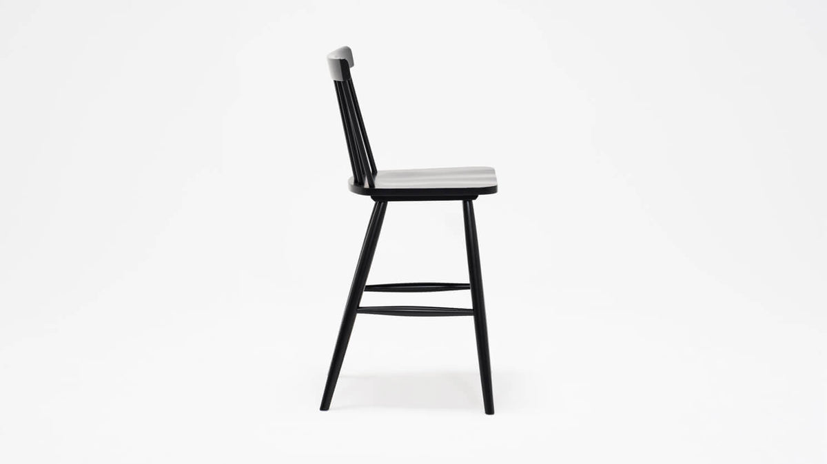 Lyla Side Counter Stool – Black – view 2