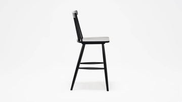 Lyla Side Counter Stool – Black – view 2