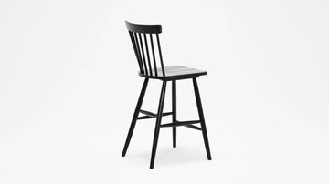 Lyla Side Counter Stool – Black – view 3