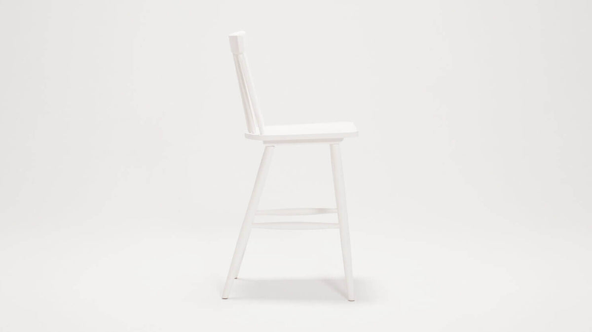 Lyla Side Counter Stool – White – view 2