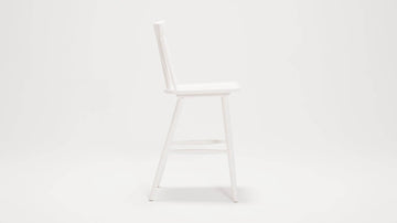 Lyla Side Counter Stool – White – view 2