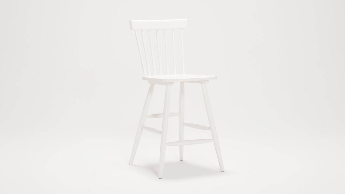 Lyla Side Counter Stool – White – view 3