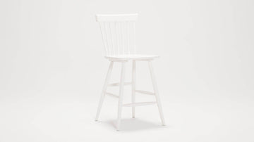 Lyla Side Counter Stool – White – view 3
