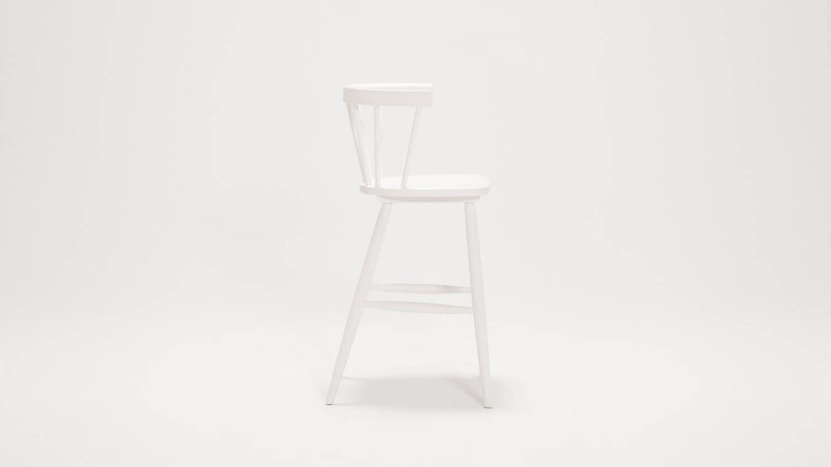 Lyla Arm Counter Stool – White – view 3