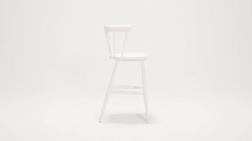 Lyla Arm Counter Stool – White – view 3