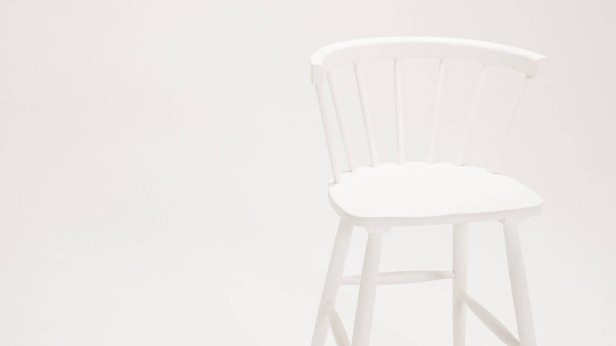 Lyla Arm Counter Stool – White – view 5