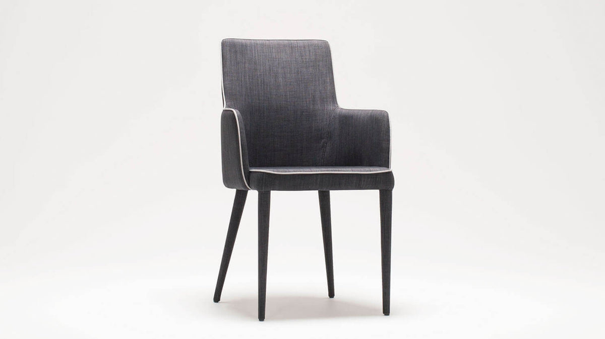 Valentin Armchair – Dark Grey – view 2