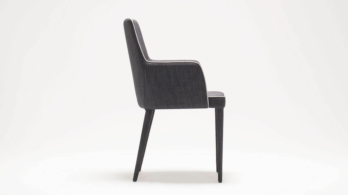 Valentin Armchair – Dark Grey – view 4