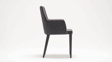 Valentin Armchair – Dark Grey – view 4