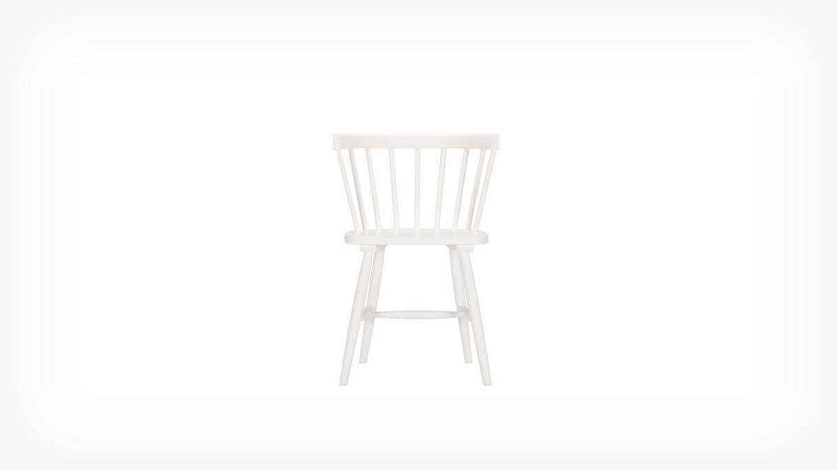Lyla Armchair – White Rubberwood