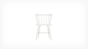 Lyla Armchair – White Rubberwood