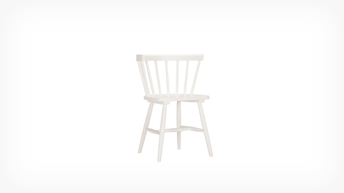 Lyla Armchair – White Rubberwood – view 2