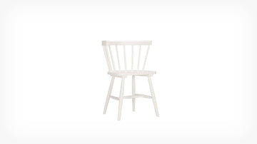 Lyla Armchair – White Rubberwood – view 2