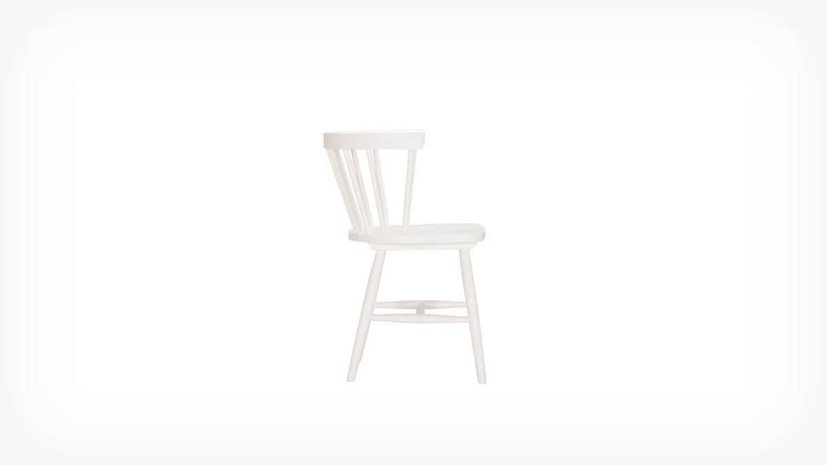 Lyla Armchair – White Rubberwood – view 3