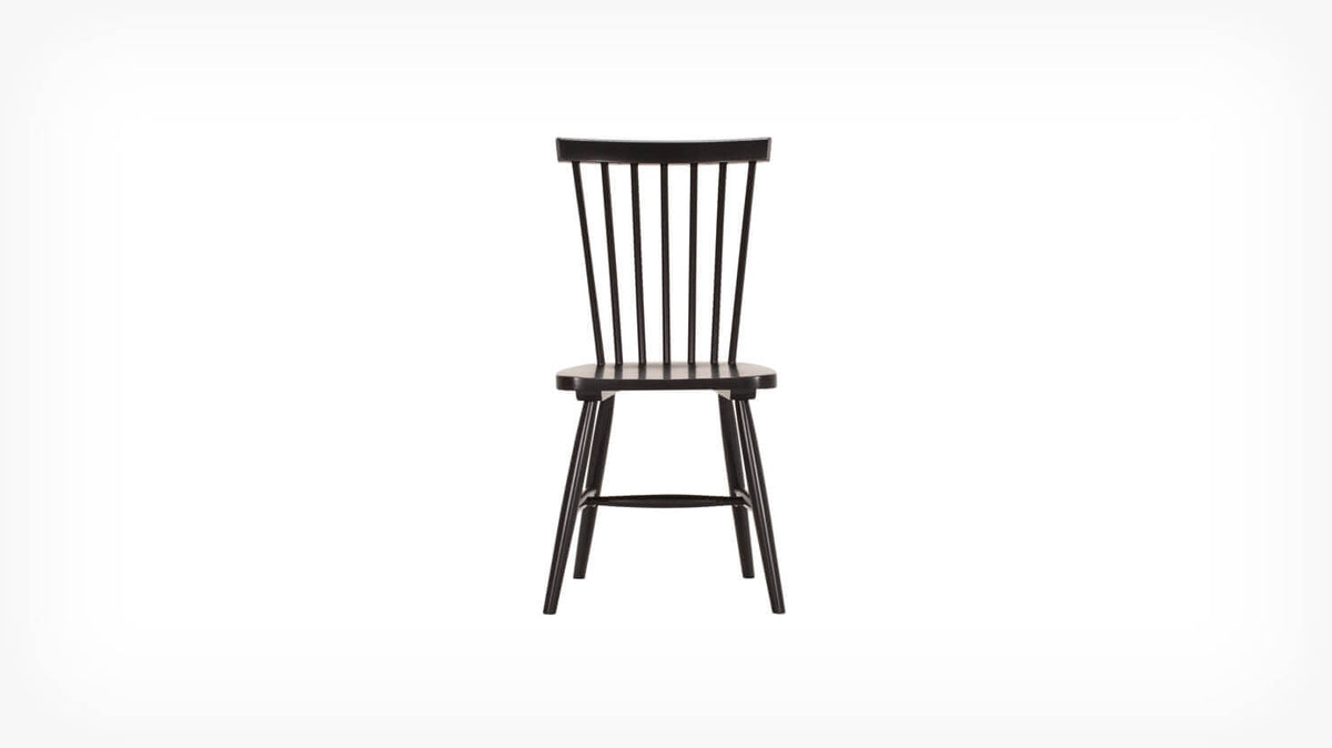 Lyla Side Chair – Black Rubberwood