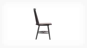 Lyla Side Chair – Black Rubberwood – view 2