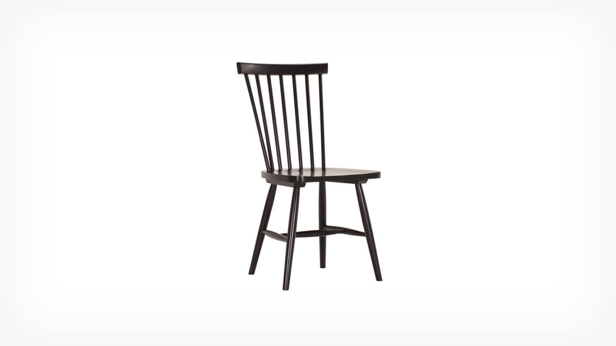 Lyla Side Chair – Black Rubberwood – view 3