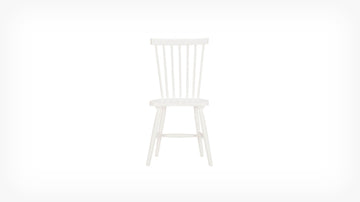 Lyla Side Chair – White Rubberwood