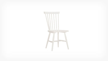 Lyla Side Chair – White Rubberwood – view 3