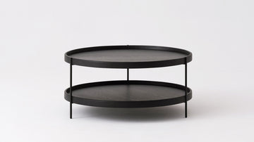Sage Round Coffee Table – Small / Black Oak – view 2