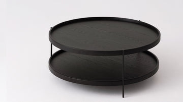 Sage Round Coffee Table – Small / Black Oak – view 3