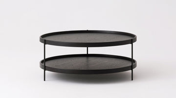 Sage Round Coffee Table – Large / Black Oak – view 2