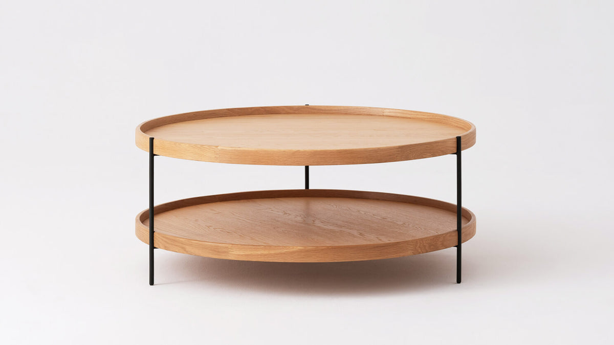 Sage Round Coffee Table – Large / Oak