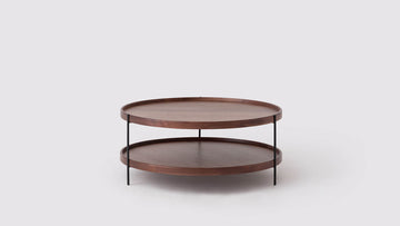 Sage Round Coffee Table – Large / Walnut