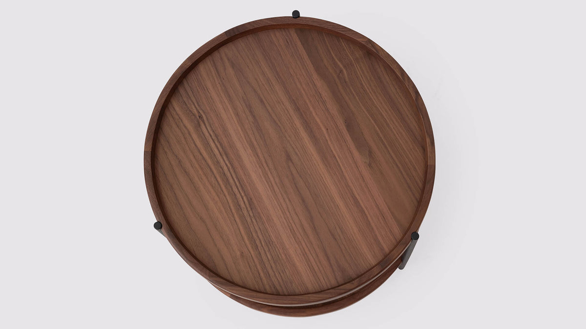 Sage Round Coffee Table – Large / Walnut – view 2