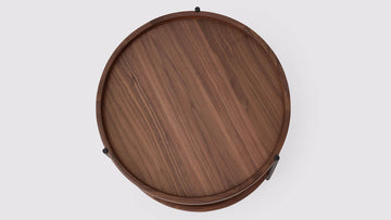 Sage Round Coffee Table – Large / Walnut – view 2