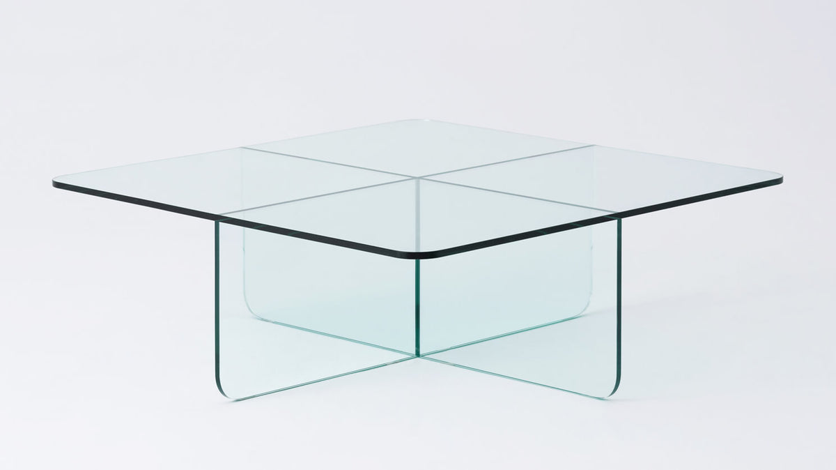 Verre Square Coffee Table – Clear – view 2