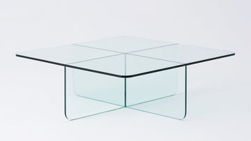 Verre Square Coffee Table – Clear – view 2