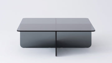 Verre Square Coffee Table – Grey