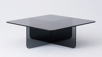 Verre Square Coffee Table – Grey – view 2