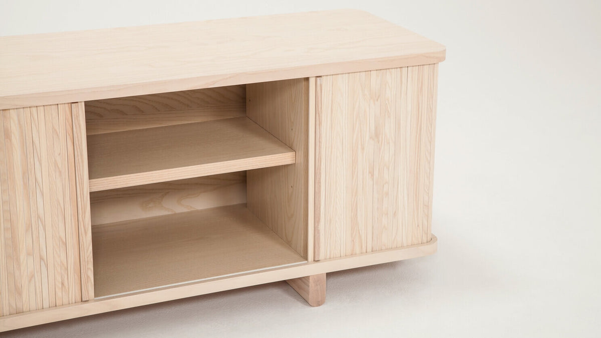 Tambour 62" Credenza – Ash – view 5