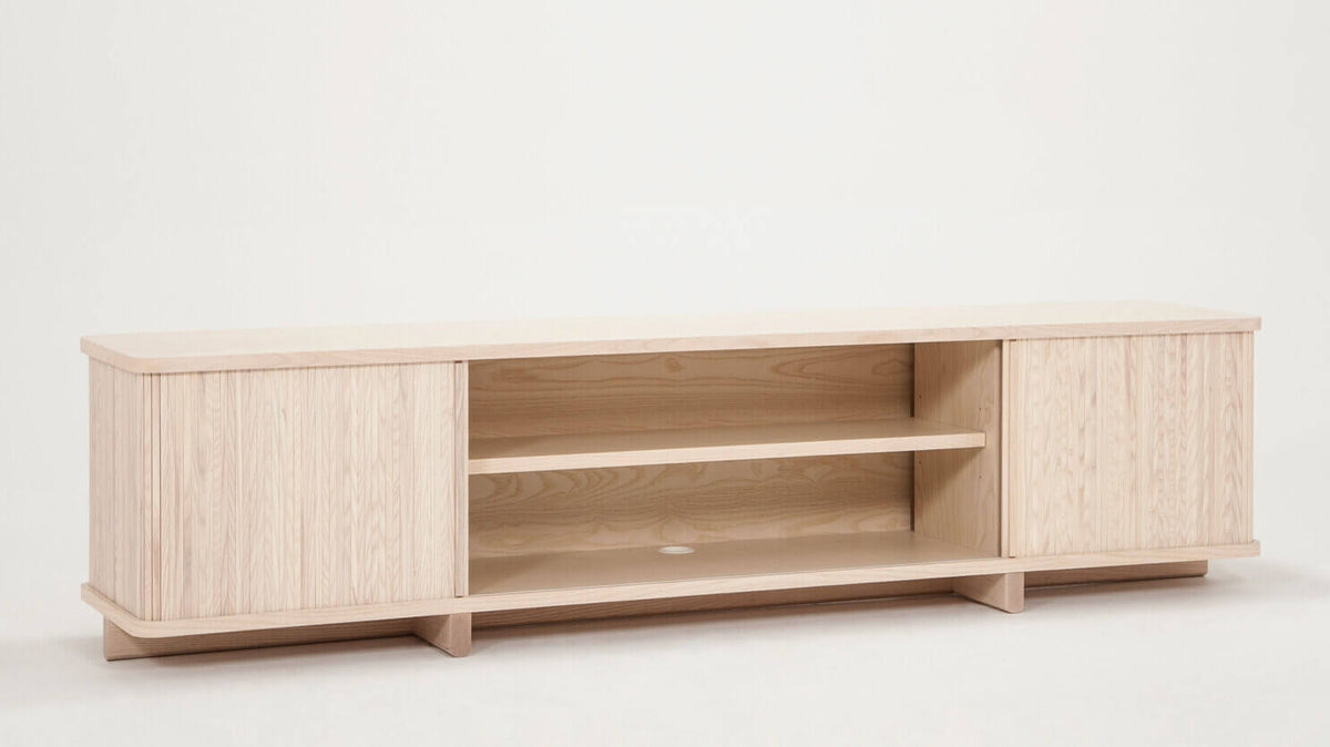 Tambour 86" Credenza – Ash – view 3