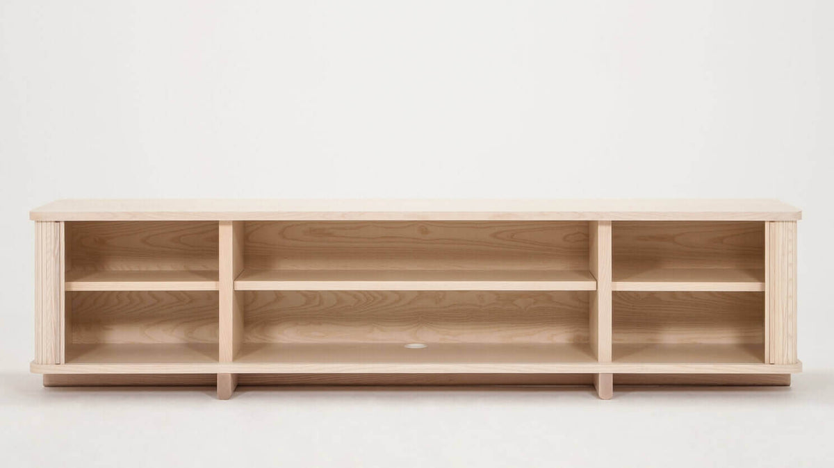 Tambour 86" Credenza – Ash – view 4