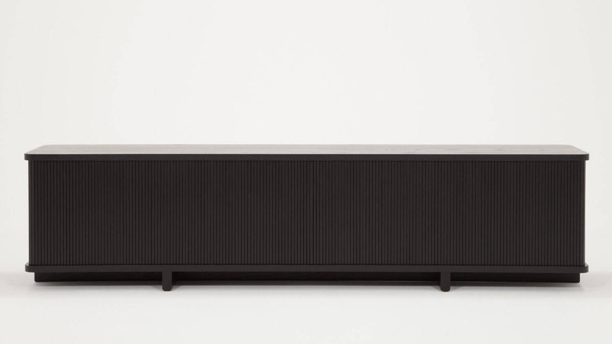 Tambour 86" Credenza – Black