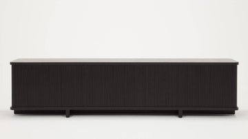 Tambour 86" Credenza – Black
