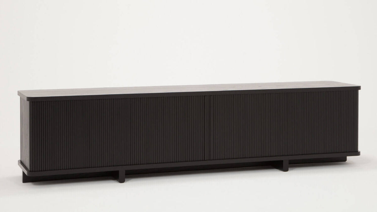 Tambour 86" Credenza – Black – view 2