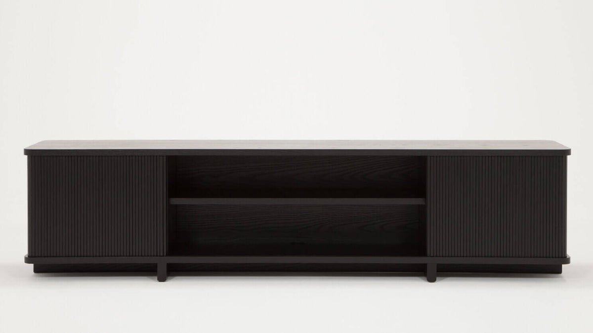 Tambour 86" Credenza – Black – view 3
