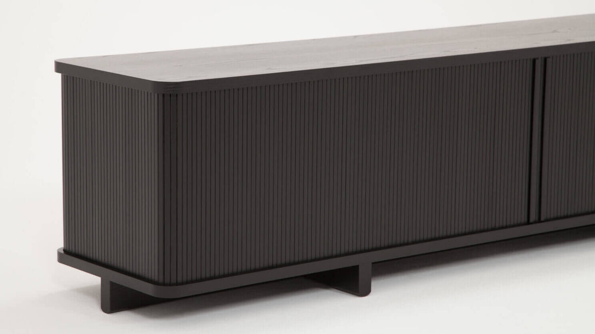 Tambour 86" Credenza – Black – view 4