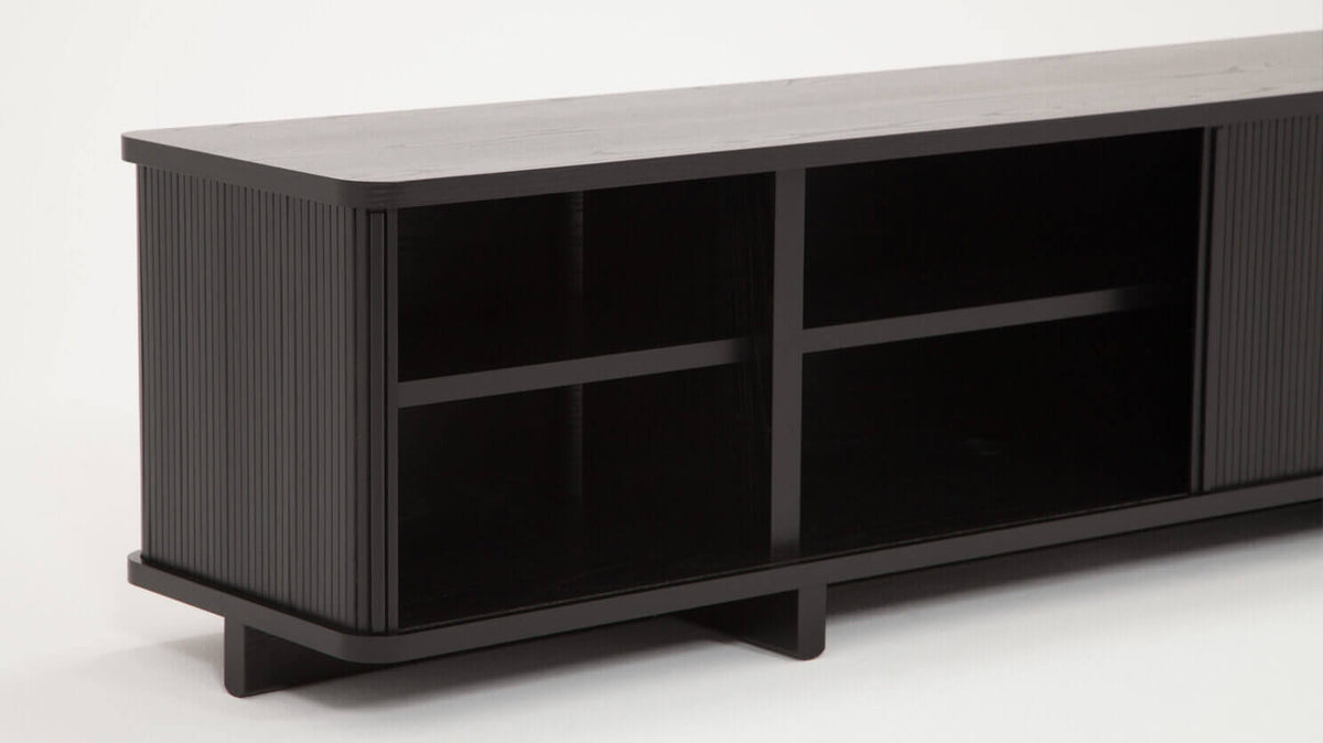 Tambour 86" Credenza – Black – view 6